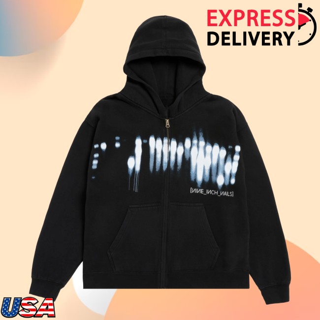 Nin Store Merch With Teeth 20 Washed Zip Up Hoodie Nin Store Merch With Teeth 20 Washed Zip Up Hoodie