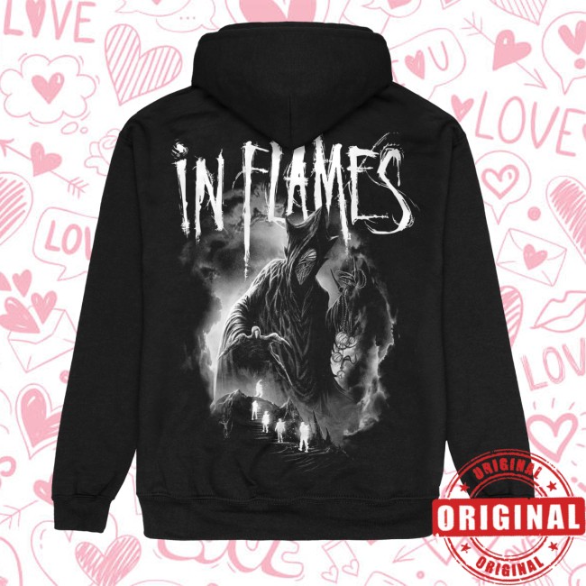 In Flames Store Merch Forgone Zip-Up Hoodie In Flames Store Merch Forgone Zip-Up Hoodie