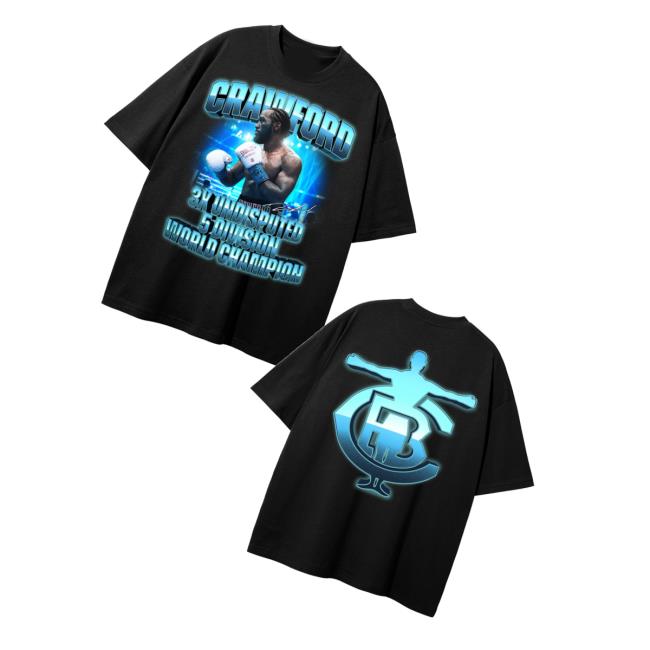 Tbudcrawford Merch Store 3X Undisputed 5-Division Champion Tee Tbudcrawford Merch Store 3X Undisputed 5-Division Champion Tee