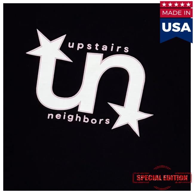 Upstairs Neighbors Podcast Merch Black Logo Tee Upstairs Neighbors Podcast Merch Black Logo Tee