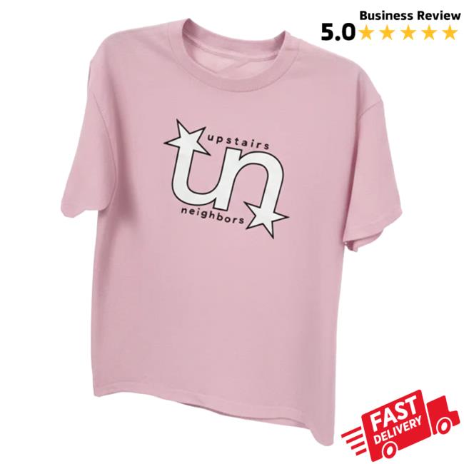 Upstairs Neighbors Podcast Merch Pink Logo Tee Upstairs Neighbors Podcast Merch Pink Logo Tee