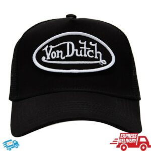 Von Dutch Store Merch Von Dutch Black & White Classic Trucker Hat 51