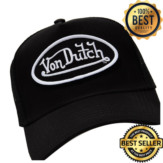 Von Dutch Store Merch Von Dutch Black & White Classic Trucker Hat 51 Von Dutch Store Merch Von Dutch Black & White Classic Trucker Hat 51