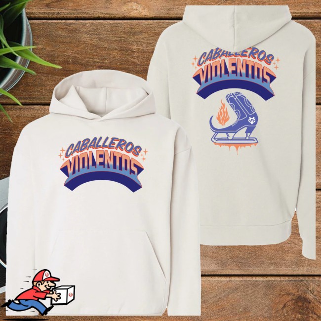 Violent Gentlemen Store Merch Rotulo Relaxed White PulloverHoodie Violent Gentlemen Store Merch Rotulo Relaxed White PulloverHoodie