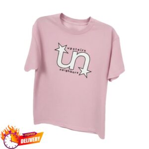 Upstairs Neighbors Pod Store Merch Pink Logo Tee