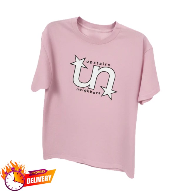 Upstairs Neighbors Pod Store Merch Pink Logo Tee Upstairs Neighbors Pod Store Merch Pink Logo Tee
