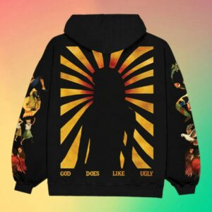 Jidsv Store Merch God Does Like Ugly Hoodie