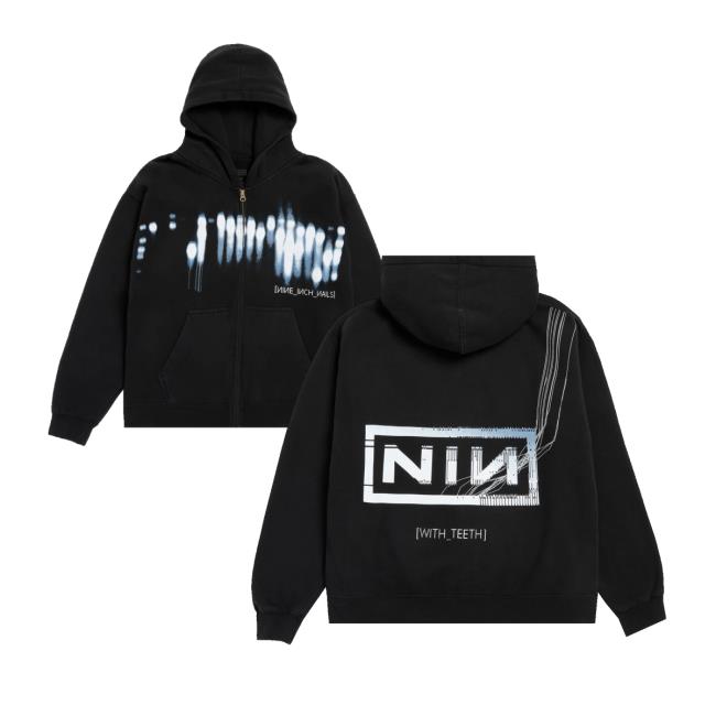 Nine Inch Nails Store Merch With Teeth 20 Zip Up Nine Inch Nails Store Merch With Teeth 20 Zip Up