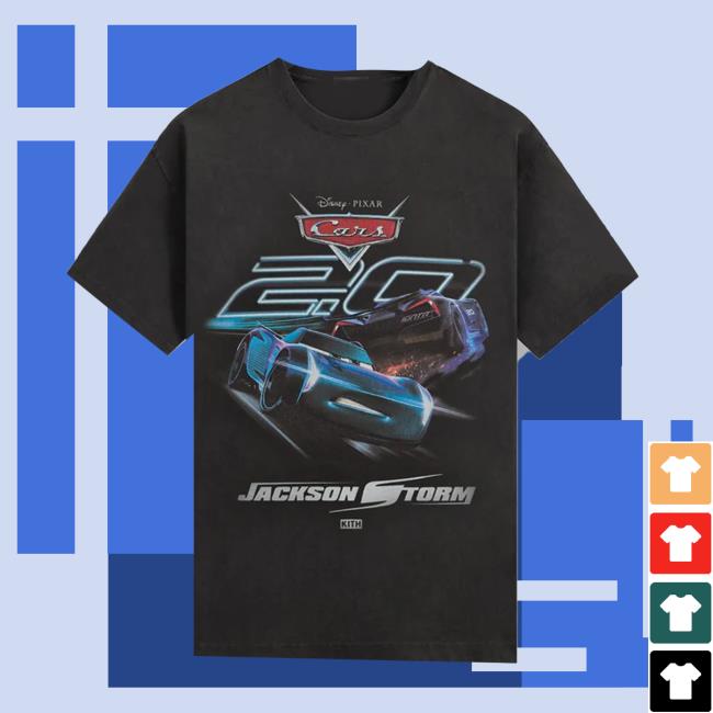 Kith Merch Store Disney Kith For Pixar Jackson Storm Vintage Tee Kith Merch Store Disney Kith For Pixar Jackson Storm Vintage Tee