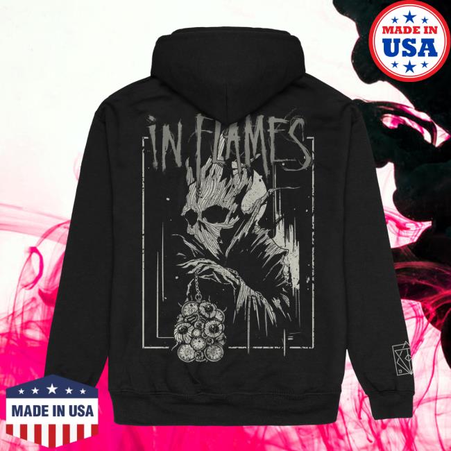 In Flames Merch Store Rotten Time Hoodie In Flames Merch Store Rotten Time Hoodie