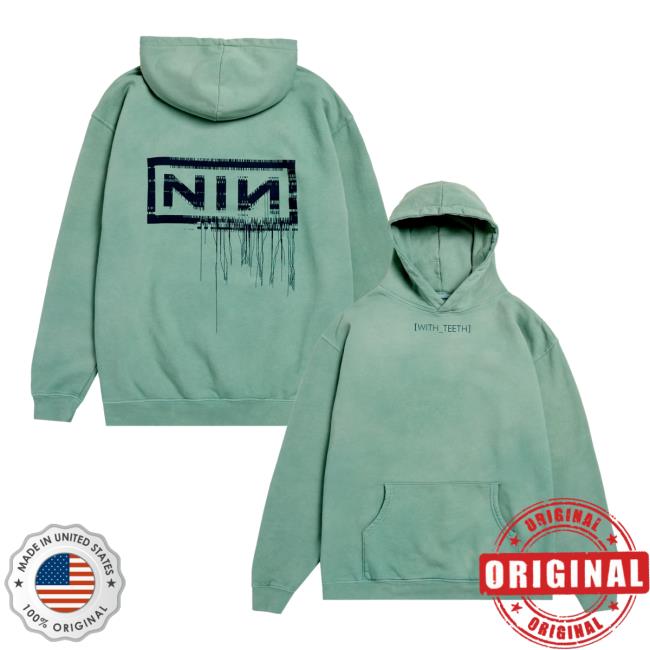 Nine Inch Nails Store Merch With Teeth 20 Washed Hoodie Nine Inch Nails Store Merch With Teeth 20 Washed Hoodie