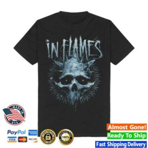 In Flames Merch Store Frozen Jester Skull Shirt