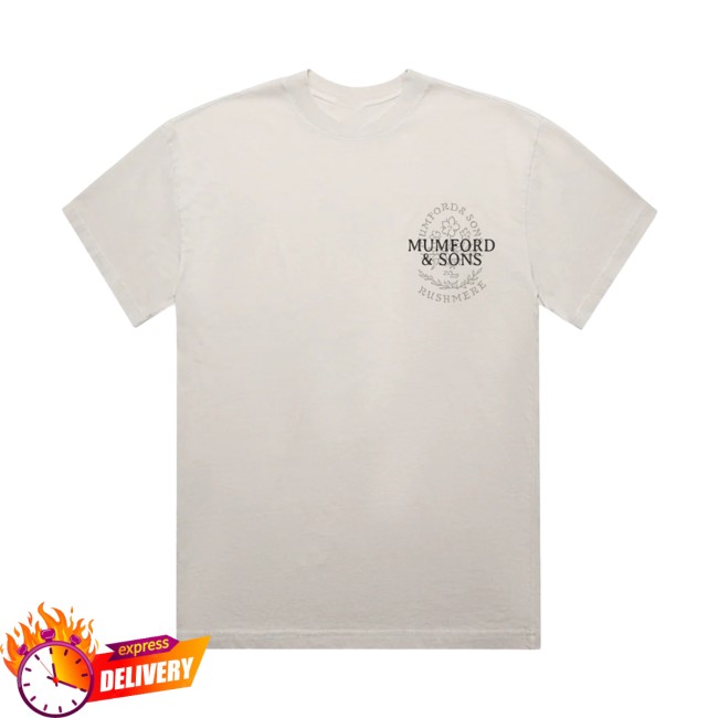 Mumford And Sons Store Merch Bone Uk & Eu Tour 2025 Stamp Print T-Shirt Mumford And Sons Store Merch Bone Uk & Eu Tour 2025 Stamp Print T-Shirt