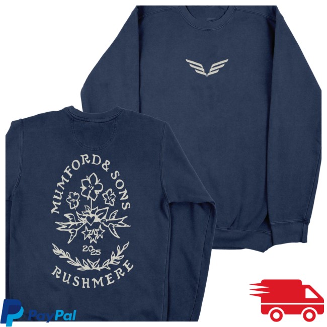 Mumford And Sons Store Merch Navy Puff Print Crewneck Sweatshirt Mumford And Sons Store Merch Navy Puff Print Crewneck Sweatshirt