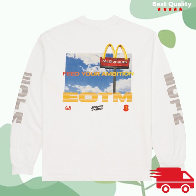 Everythingongo Store Merch Eotm Long-Sleeve Graphic Tee – White Everythingongo Store Merch Eotm Long-Sleeve Graphic Tee – White