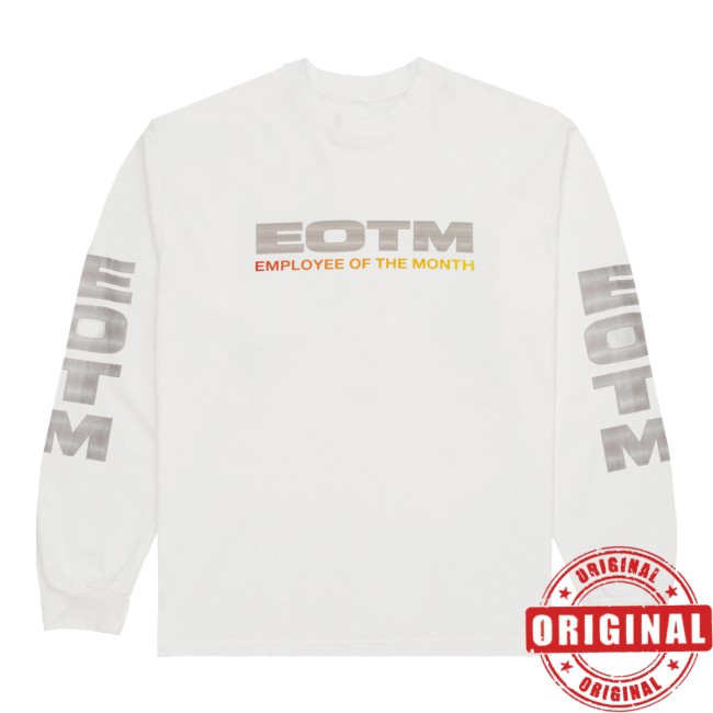 Everythingongo Store Merch Eotm Long-Sleeve Graphic Tee – White Everythingongo Store Merch Eotm Long-Sleeve Graphic Tee – White