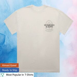 Mumford And Sons Merch Store Bone Uk & Eu Tour 2025 Stamp Print T-Shirt