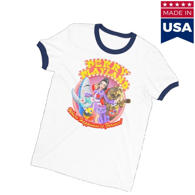 Katy Perry Shop Merch Perry Playland Ringer T-Shirt Katy Perry Shop Merch Perry Playland Ringer T-Shirt
