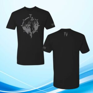 Blizzard Gear Store Merch Diablo Iv Necromancer Shadow Black T-Shirt
