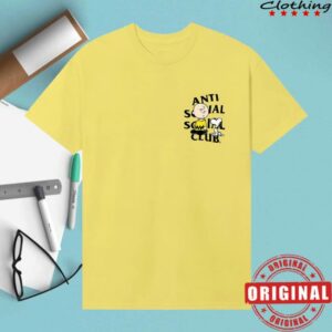 Antisocialsocialclub Merch Store Assc X Peanuts Happiness Is A Sad Song Tee Gold