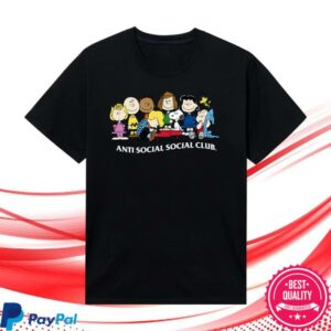 Antisocialsocialclub Merch Store Assc X Peanuts Peanuts Gang Tee Black