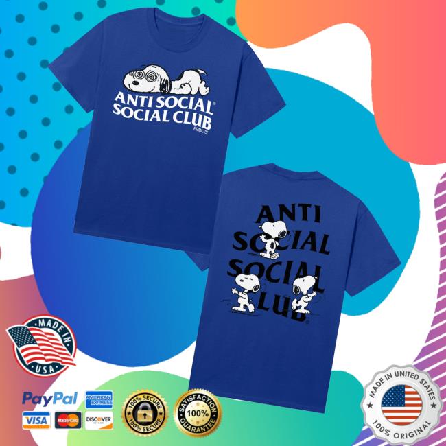 Antisocialsocialclub Merch Store Shop Assc X Peanuts Feeling Funny Tee Antisocialsocialclub Merch Store Shop Assc X Peanuts Feeling Funny Tee