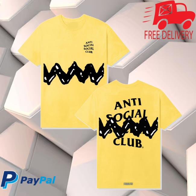 Antisocialsocialclub Merch Store Shop Assc X Peanuts Zig Zag Tee Antisocialsocialclub Merch Store Shop Assc X Peanuts Zig Zag Tee