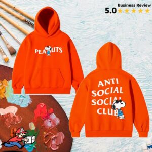 Antisocialsocialclub Merch Store Shop Assc X Peanuts Joe Cool Premium Hoodie