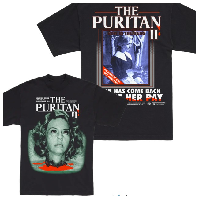 A24 Films Shop Store Merch Online Ceramics X Maxxxine The Puritan Ii Tee A24 Films Shop Store Merch Online Ceramics X Maxxxine The Puritan Ii Tee