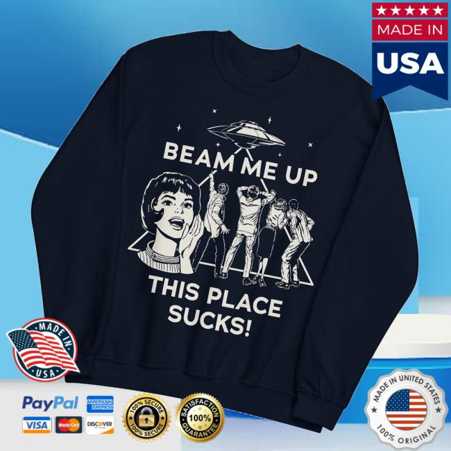 Netflix Shop Merch Stranger Things Beam Me Up This Place Sucks Sweatshirt Netflix Shop Merch Stranger Things Beam Me Up This Place Sucks Sweatshirt