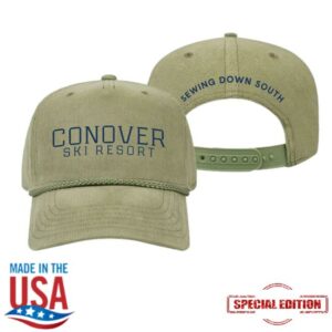 Sewing Down South Merch Store Conover Ski Resort Embroidered Corduroy Hat