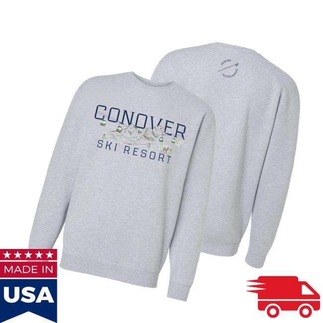 Sewing Down South Merch Store Conover Ski Resort Crewneck Sweatshirt Sewing Down South Merch Store Conover Ski Resort Crewneck Sweatshirt