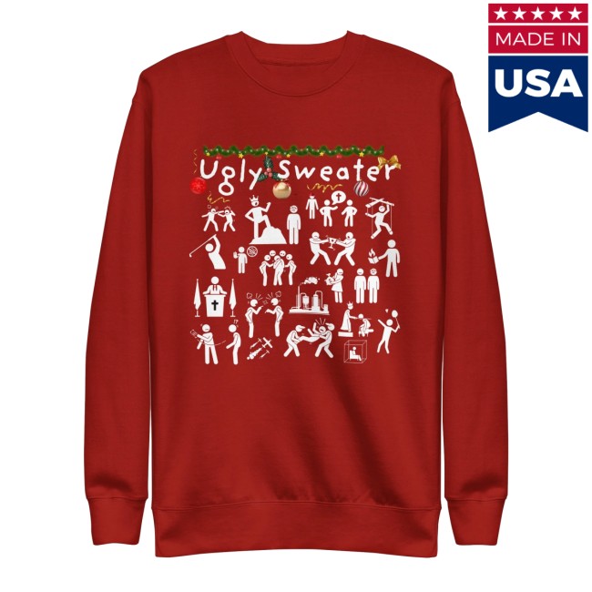 American Humanist Store Merch Ugly Sweater Unisex Premium Sweatshirt American Humanist Store Merch Ugly Sweater Unisex Premium Sweatshirt