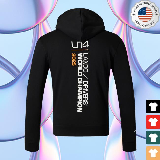 Mclaren Store Merch Lando Norris 2025 Drivers’ World Champion Unisex Hoodie Black Mclaren Store Merch Lando Norris 2025 Drivers’ World Champion Unisex Hoodie Black