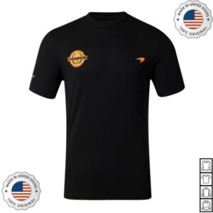 Mclaren Store Merch Lando Norris 2025 Drivers’ World Champion Unisex T-Shirt Black