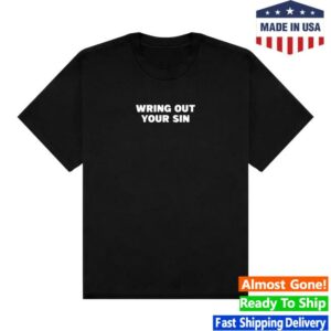 2819 Merch Store Wring Out Your Sin Tee Black White