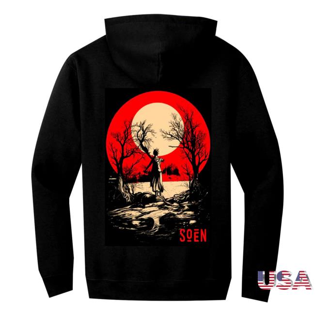 Soen Merch Store Zipper Hoodie Moon Black Soen Merch Store Zipper Hoodie Moon Black