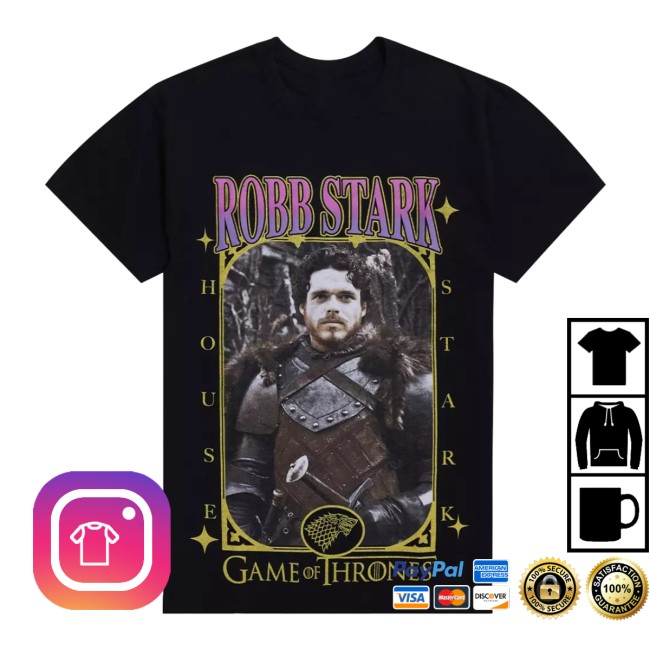 Hot Topic Shop Merch Game Of Thrones Robb Stark T-Shirt Hot Topic Shop Merch Game Of Thrones Robb Stark T-Shirt