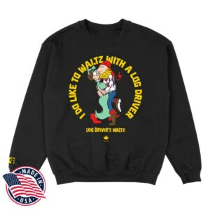 Retrokid Store Merch Log Driver’s Waltz Black Crewneck