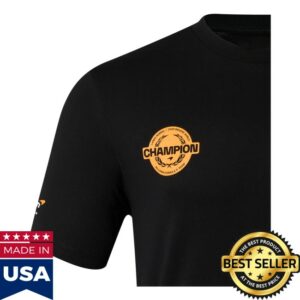 Mclaren Store Merch Lando Norris 2025 Drivers’ World Champion Unisex Black T-Shirt