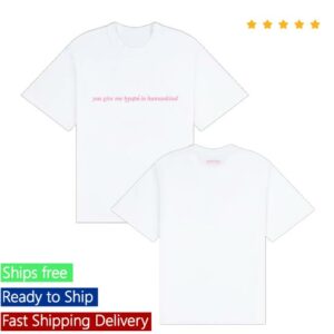 Loyle Carner Shop Merch You Give Me Hope In Humankind White T-Shirt