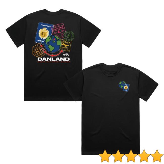 Mashtag X Kecks Merch Store Danland Passport Tee Black Mashtag X Kecks Merch Store Danland Passport Tee Black