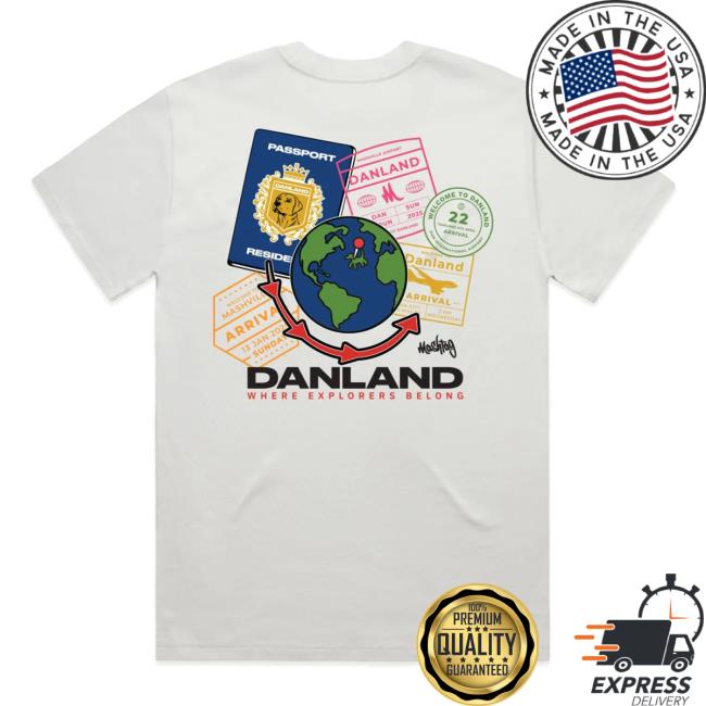 Mashtag X Kecks Merch Store Danland Passport Tee White Mashtag X Kecks Merch Store Danland Passport Tee White