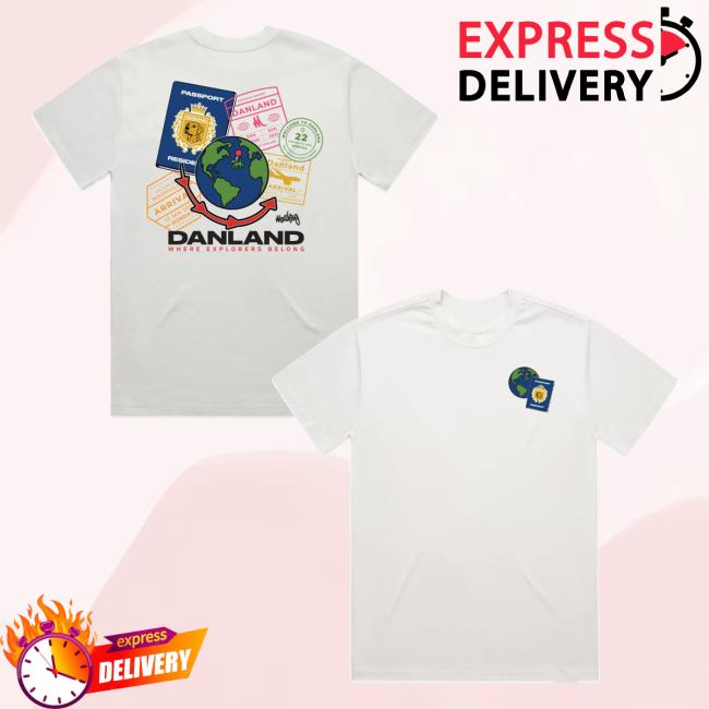 Mashtag X Kecks Merch Store Danland Passport Tee White Mashtag X Kecks Merch Store Danland Passport Tee White