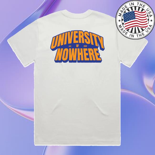 Mashtag X Kecks Merch Store University Of Nowhere Tee White Mashtag X Kecks Merch Store University Of Nowhere Tee White