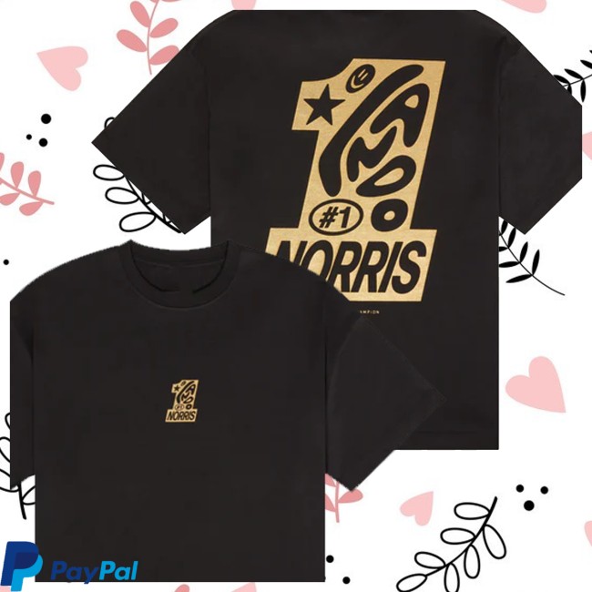 Lando Norris Store Merch #1 Boxy Tee Lando Norris Store Merch #1 Boxy Tee