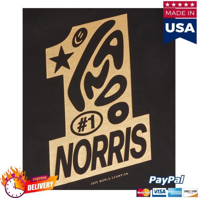 Lando Norris Store Merch #1 Boxy Tee Lando Norris Store Merch #1 Boxy Tee