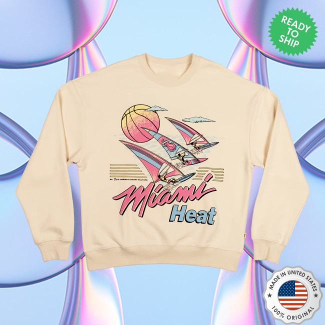 Miami Heat Store Merch Court Culture X Duvin Ivory Sweater Miami Heat Store Merch Court Culture X Duvin Ivory Sweater