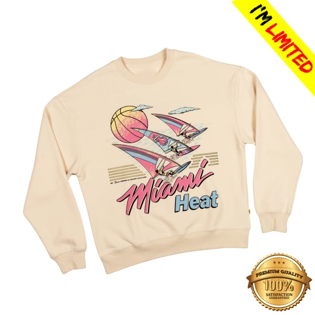 Miami Heat Store Merch Court Culture X Duvin Ivory Sweater Miami Heat Store Merch Court Culture X Duvin Ivory Sweater