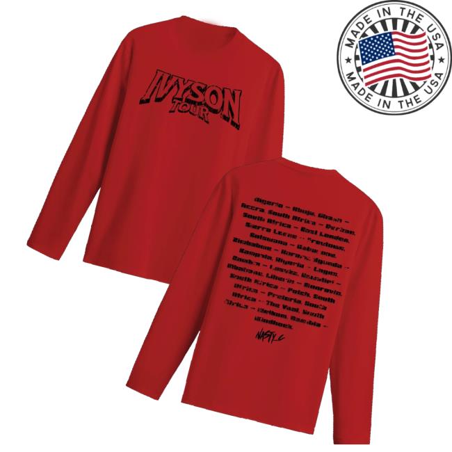 Mercha Merch Store Ivyson Tour Long Sleeve Shirt Mercha Merch Store Ivyson Tour Long Sleeve Shirt